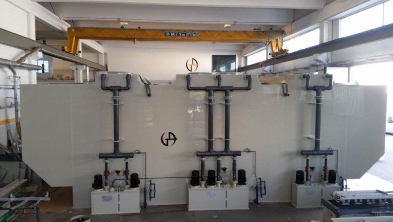 Particolare di scrubber orizzontale