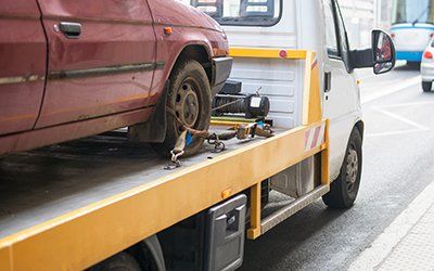 Road Side Assistance — Car on Pickup Truck in Akron, OH Road Side Assistance — Car on Pickup Truck in Akron, OH