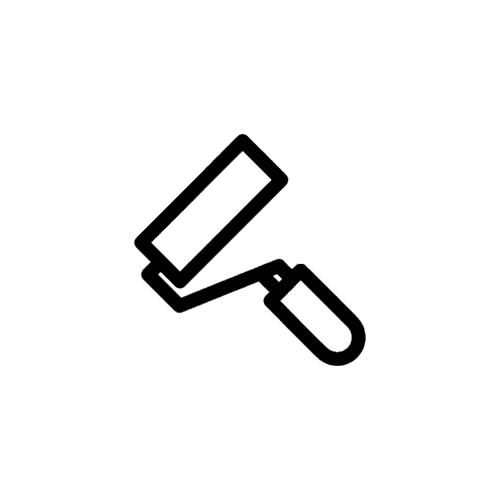 disegno pennello a rullo
