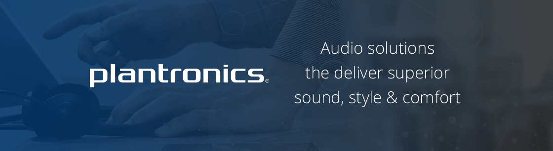 Plantronics banner Plantronics Audio solutions the deliver superior sound,style and comfort