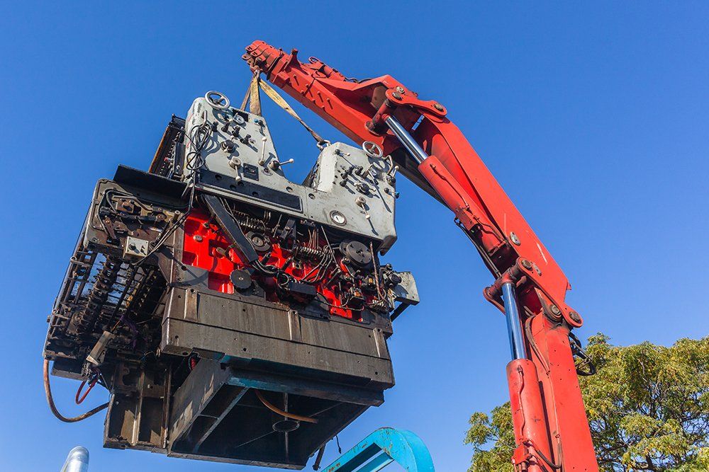Rigging Hydraulic Mobile Lifting Arm — Columbia, TN — Industrial Contractors Inc.
