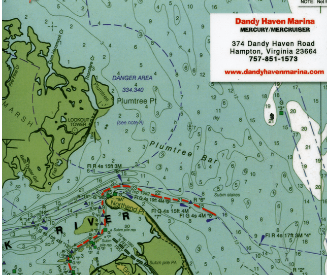 Boat Map — Map Of Boat Travel in Hampton, VA