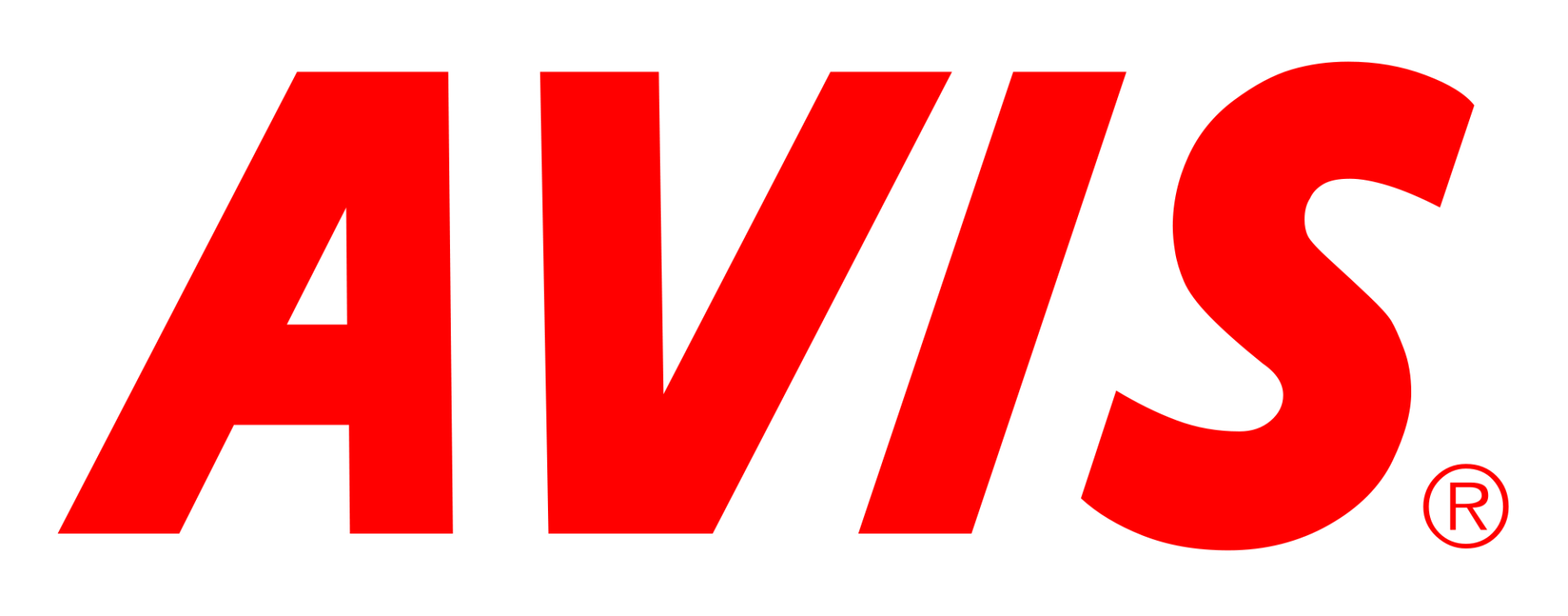 A red avis logo on a white background