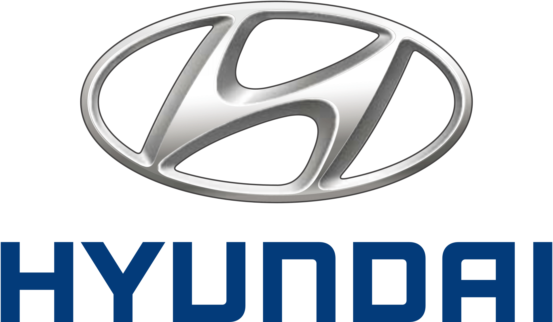 The hyundai logo is on a white background.