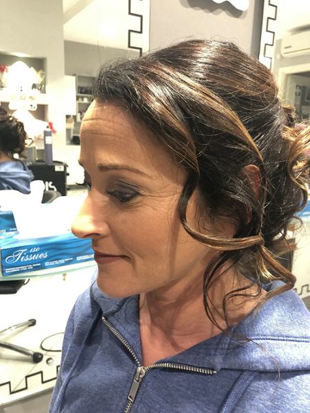seduta di trucco per sposa