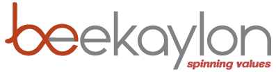A logo for a company called beekaylon spinning values