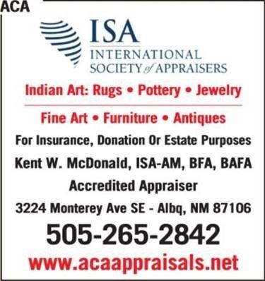 International Society of Appraisers — Albuquerque, NM — Appraisal & Connoisseur Associates International Society of Appraisers — Albuquerque, NM — Appraisal & Connoisseur Associates