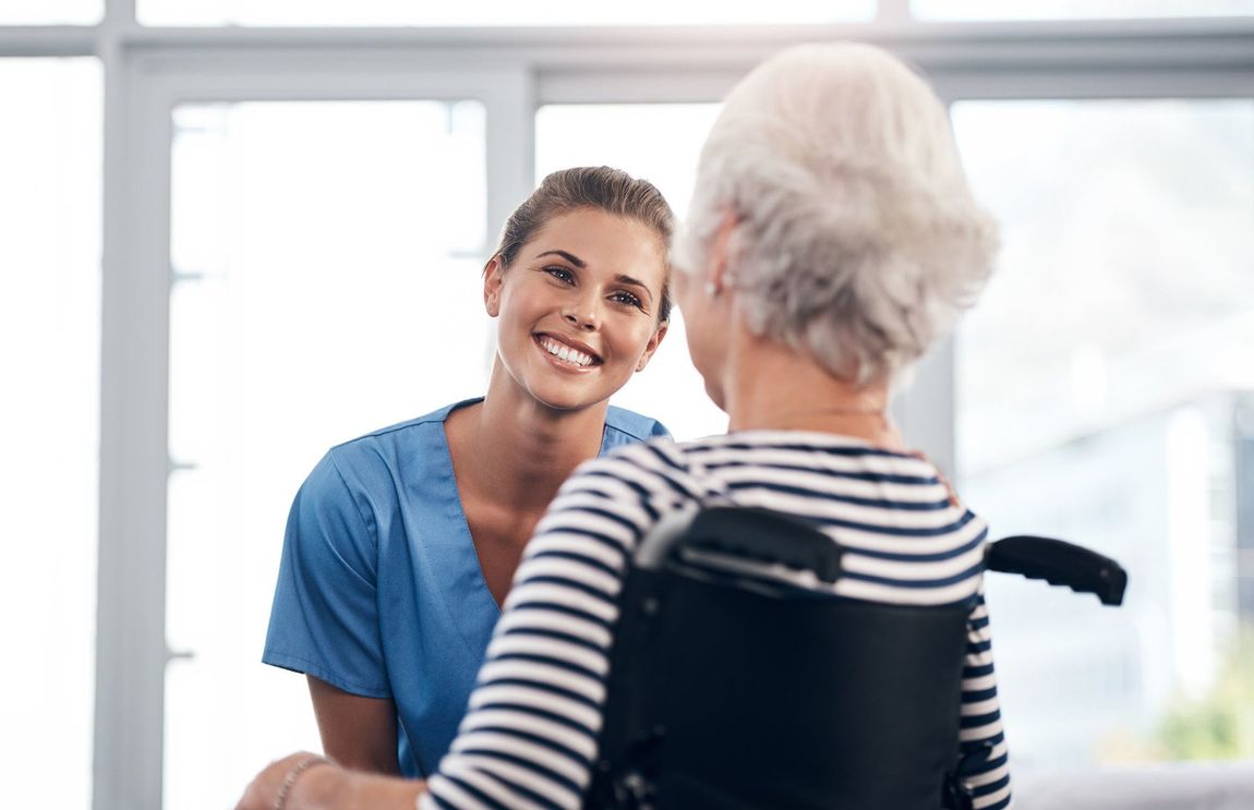 Nurse with resident