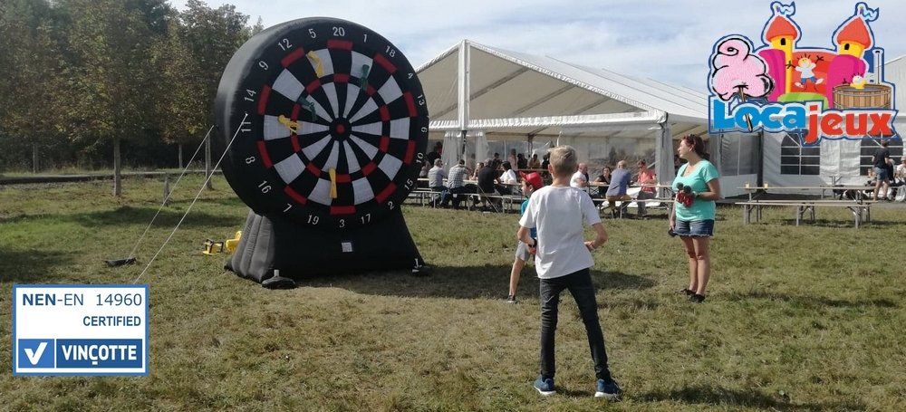 jeu de flechettes dart gonflable cible