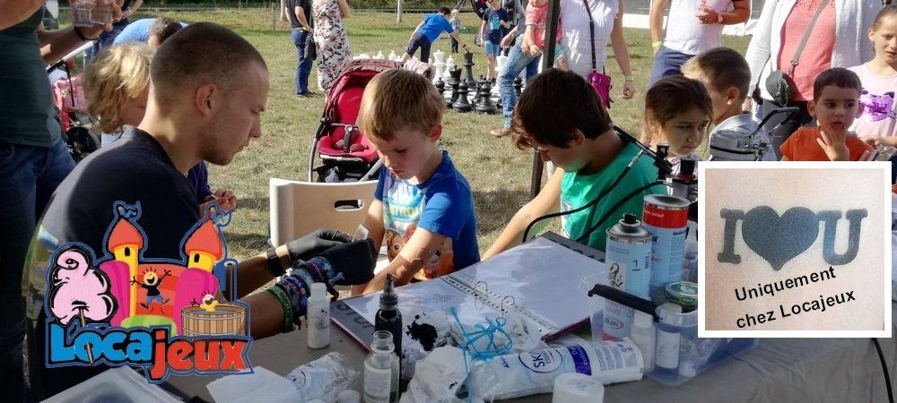 animation tatouage temporaire enfants