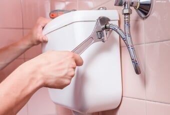 Toilet water pipe repairing Toilet water pipe repairing