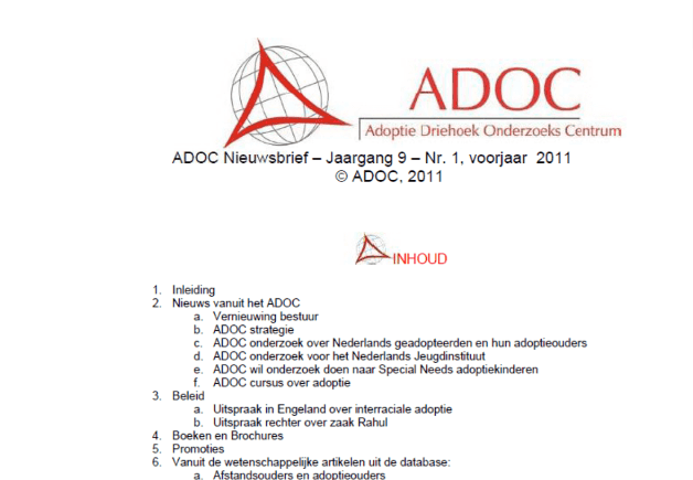ADOC nieuwsbrief