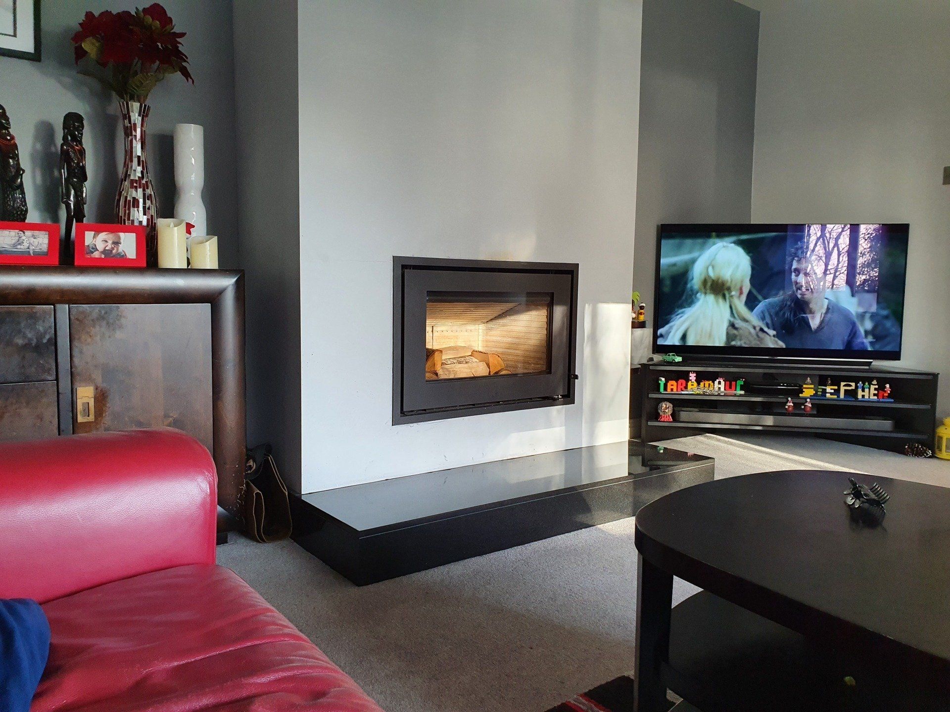 modern inset fire