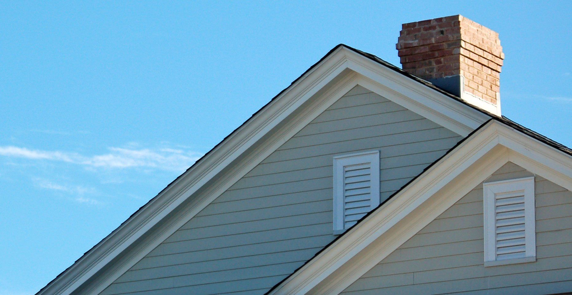 Twin Angled Roofs with Chimney — Mentor, OH — Olde Tyme Chimney Sweeps