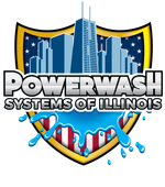 A logo for powerwash systems of illinois