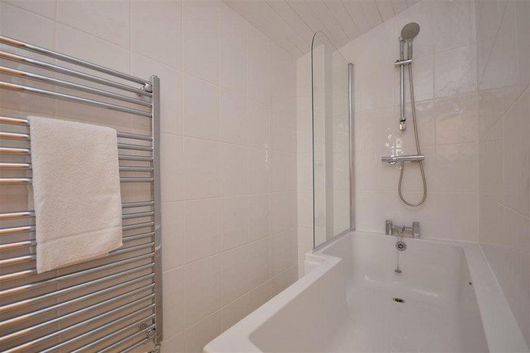 Bathroom with shower  in the bath