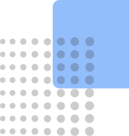 Blue rounded square over a gray dotted pattern on a white background