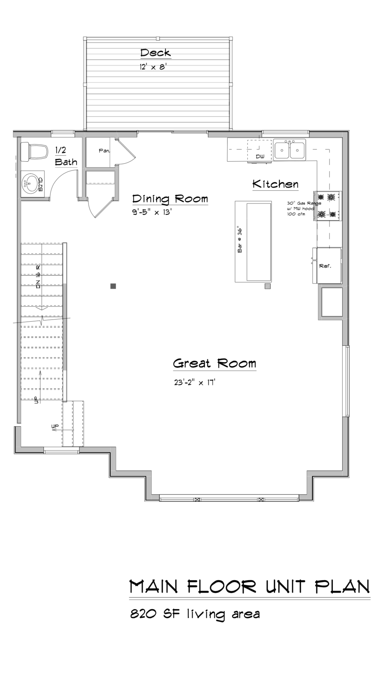 Main Floor Unit Plan