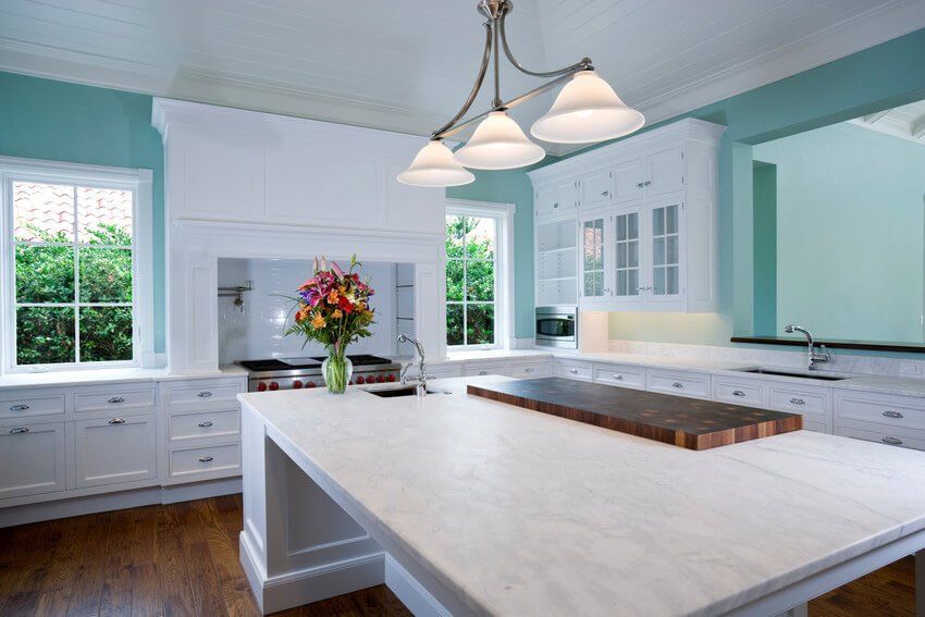 Beautiful new kitchen in an estate home.
