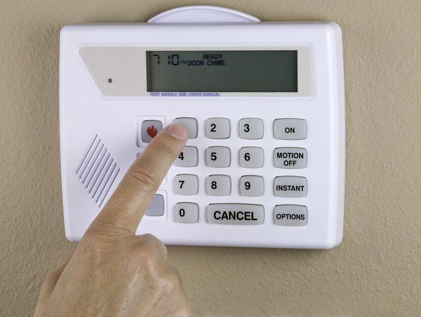 Programing a home security system