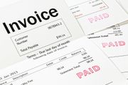 Invoice with Paid Stamp