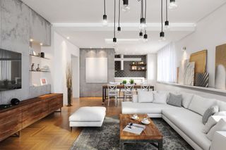 Modern hipster apartment interior