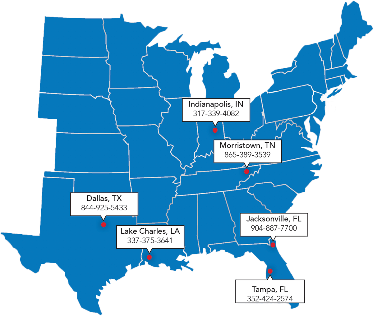 Bone Dry Rental Locations
