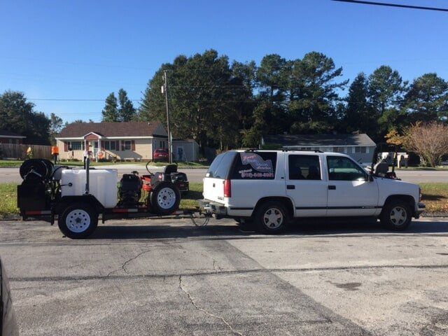 Company car and plumbing equipment - Clogged Drain in Swansboro, NC Company car and plumbing equipment - Clogged Drain in Swansboro, NC