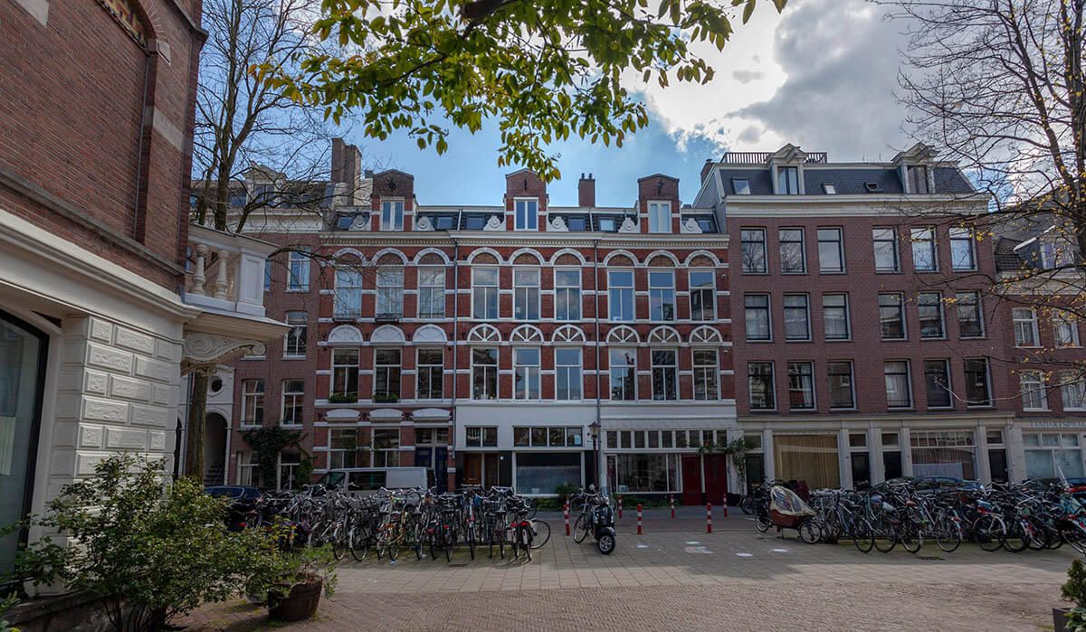 Building at Blasiusstraat Amsterdam