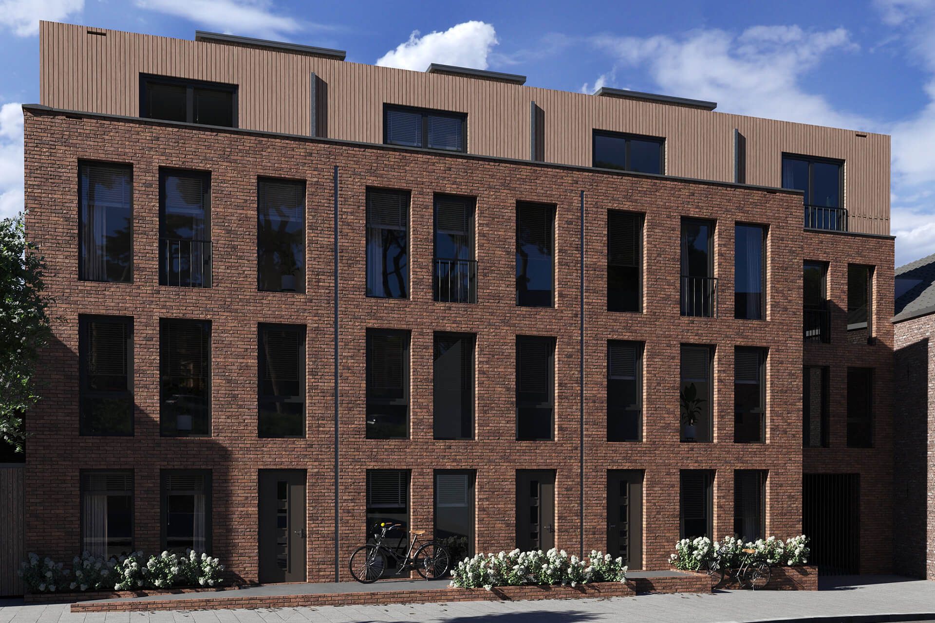 Side view of building - Doddendaal Niijmegen
