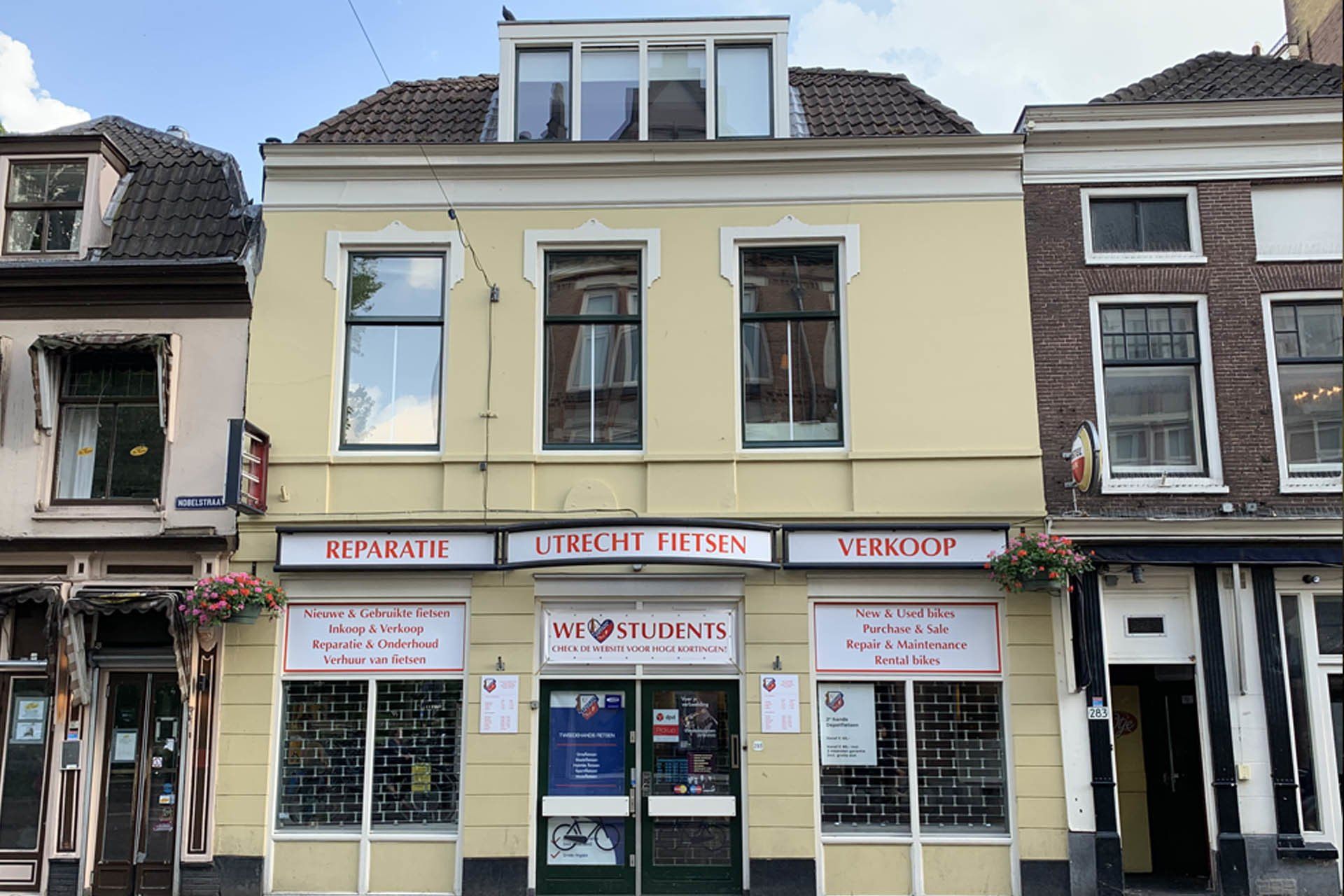 Outside view of building at Nobelstraat, Utrecht