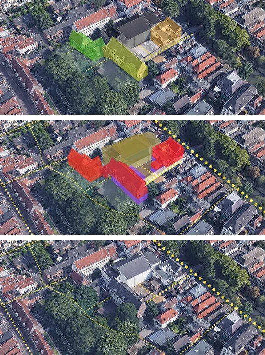 top view and renders of oude Tivoli