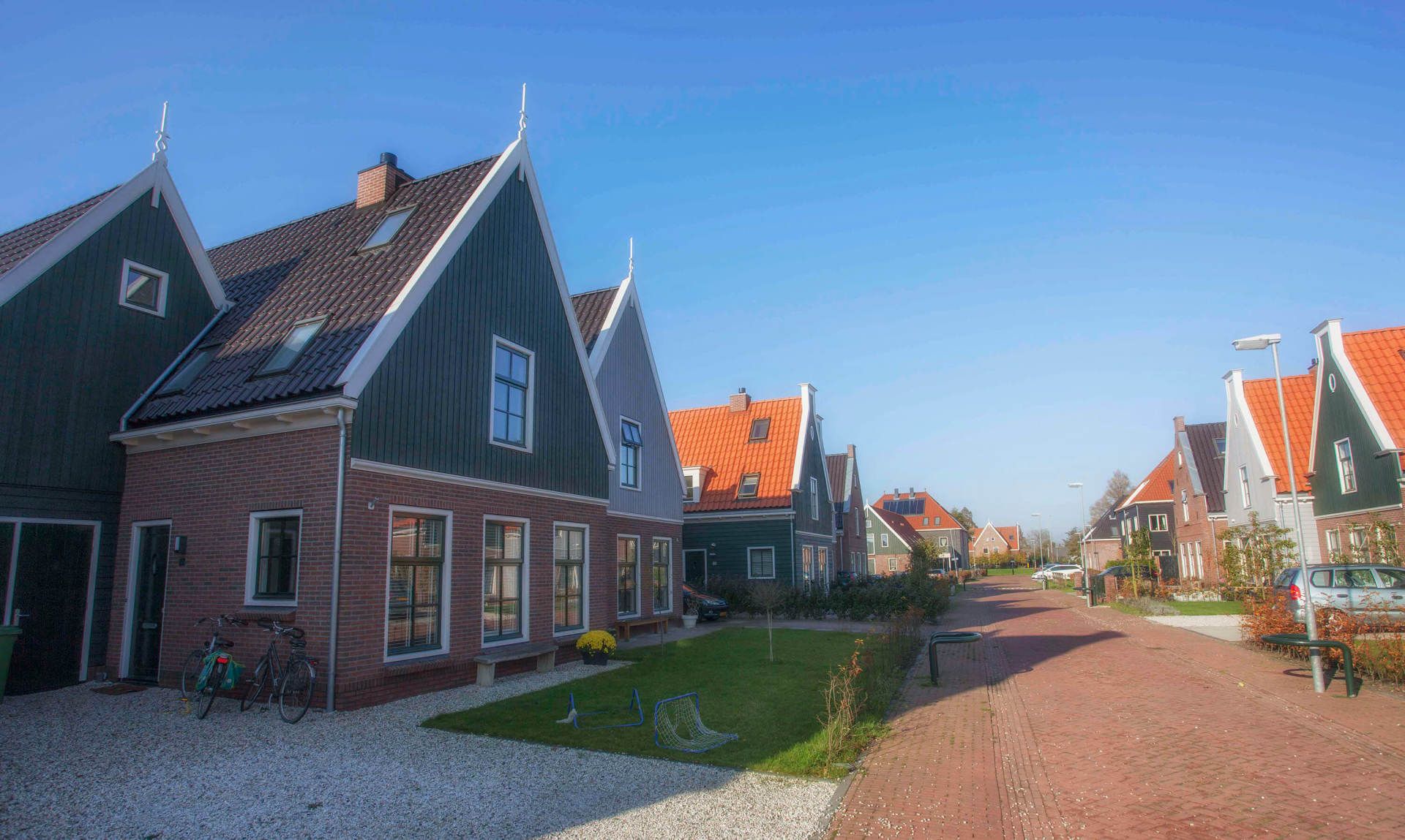 Street and houses view