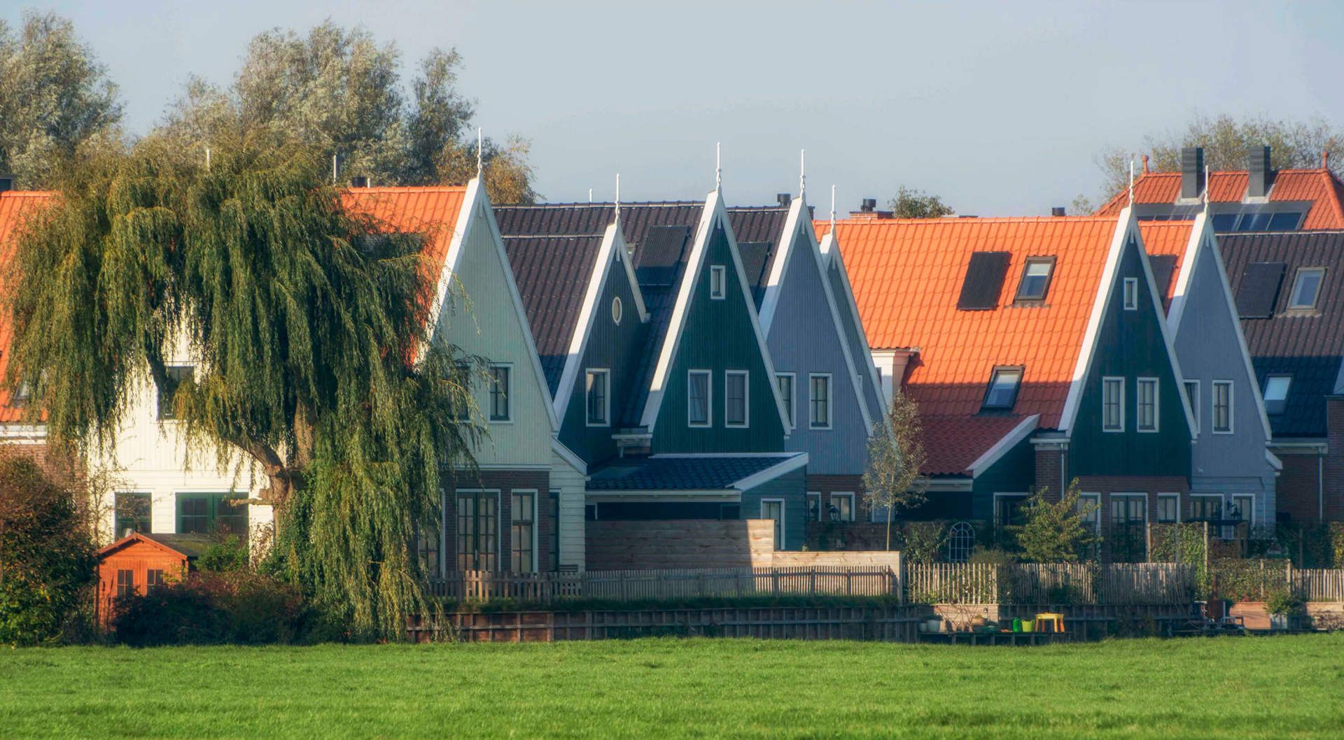 Houses in Broek in waterland