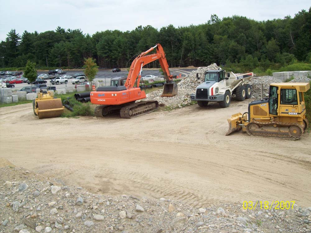Freshly Paved Lot, Ciesla Construction Corp. in Sturbridge, MA harrington hospital charlton 2010