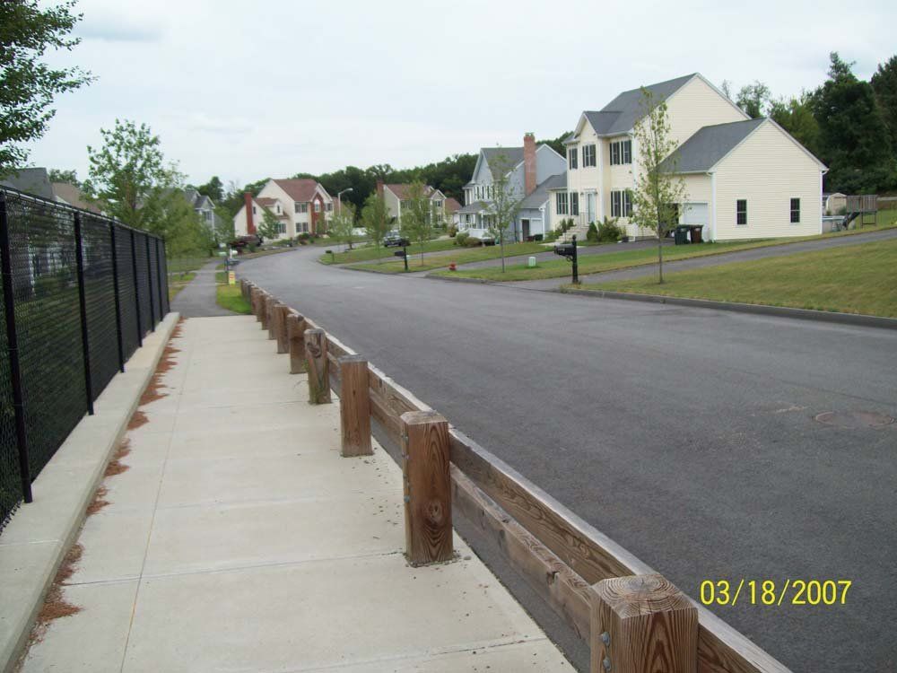 Sidewalk, Ciesla Construction Corp. in Sturbridge, MA residential sub-division 2010