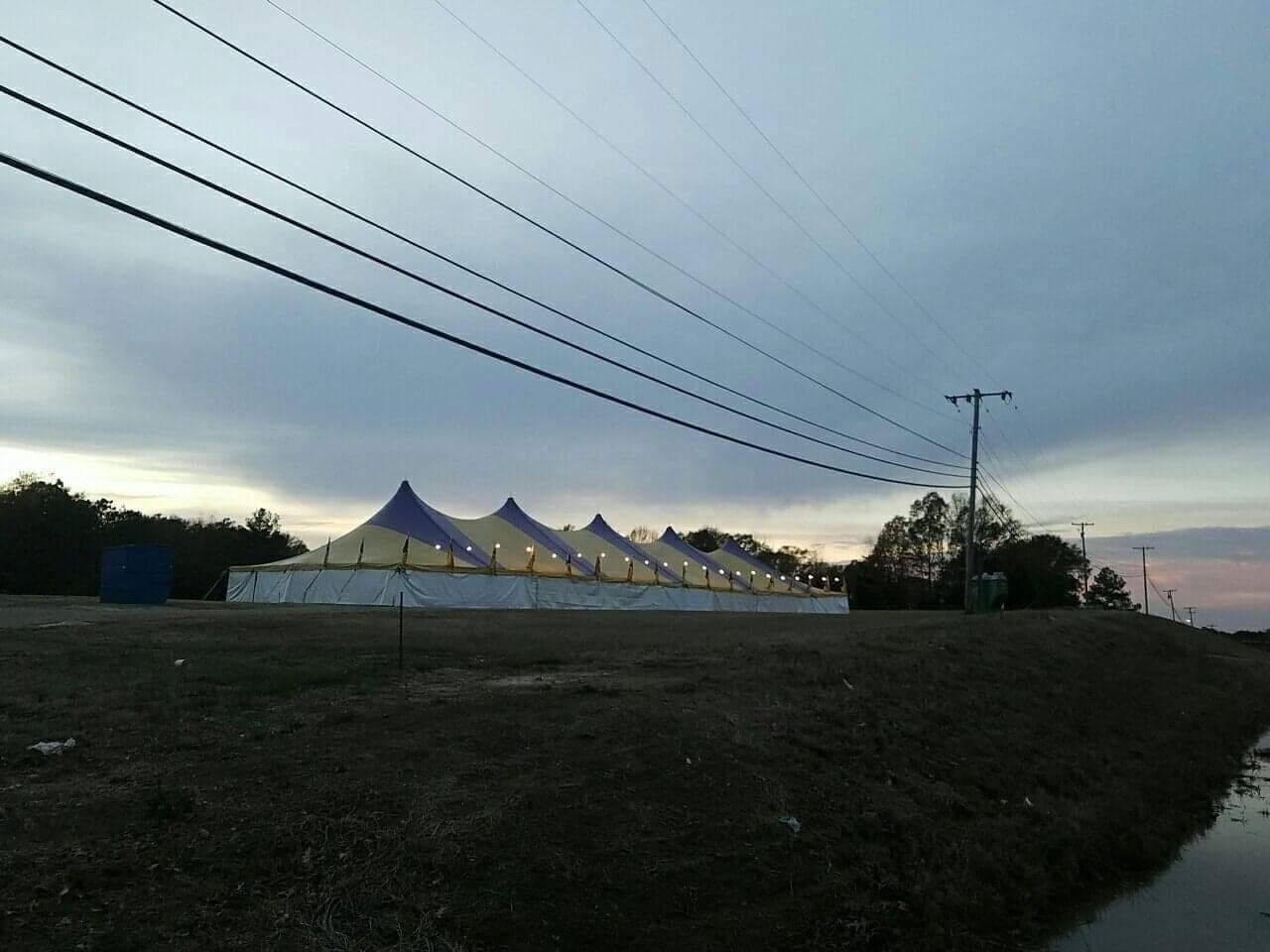 Tent On Night — Jackson, MS — All Seasons Events
