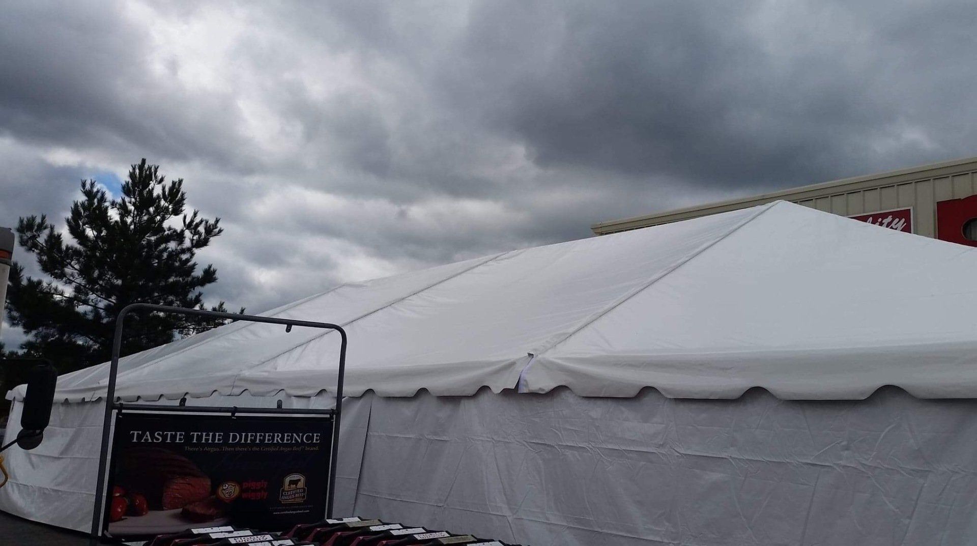 White Tent Beside Truck — Jackson, MS — All Seasons Events