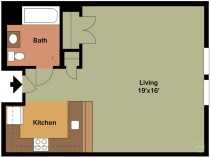 Brookview Commons F Floorplan
