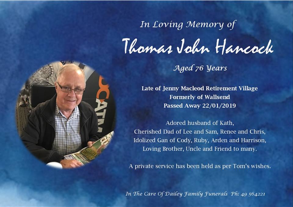 Gavin Thompson Obituary 
