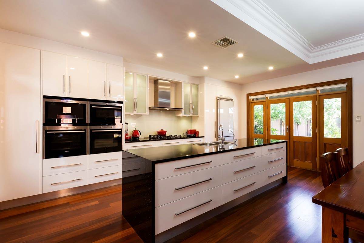 kitchen with blank granite