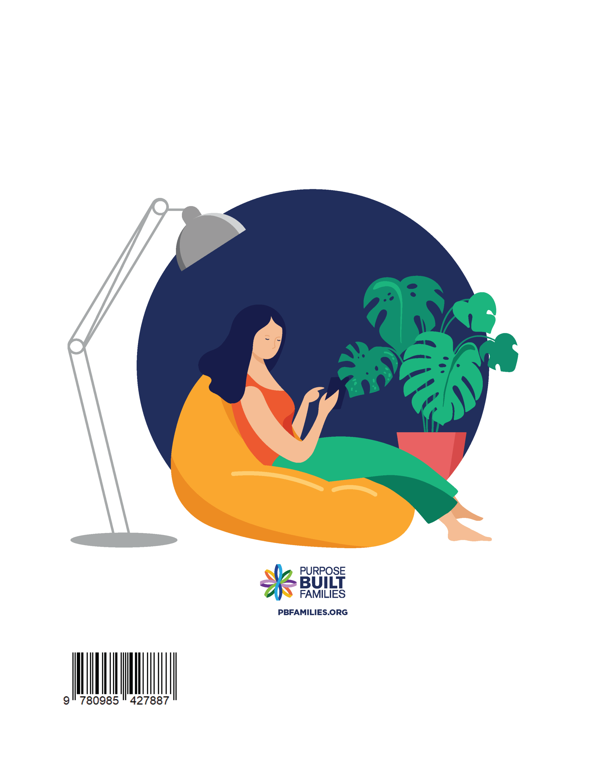 A woman is sitting on a bean bag chair reading a book.