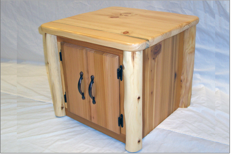Northern White Cedar end Table — Rustic Furniture in  Wauseon, OH