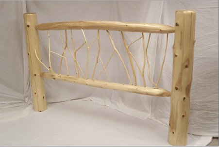 Northern White Cedar Twig Bed Headboard — Rustic Furniture in  Wauseon, OH