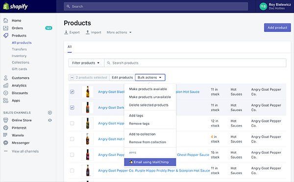 mailchimp email