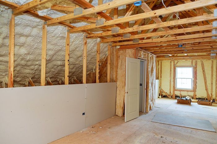 a room under renovation