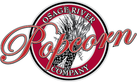 Osage River Popcorn The logo for osage river popcorn company has a pineapple on it.