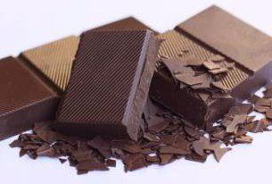 pieces of baking chocolate
