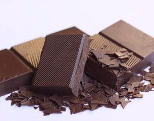 pieces of baking chocolate