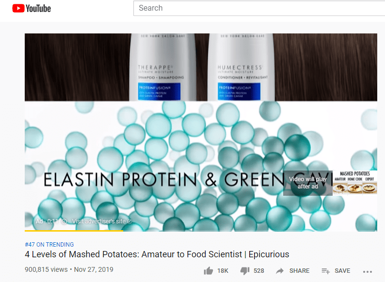 An example of a YouTube bumper ad shows that this digital marketing ad type is non-skippable.